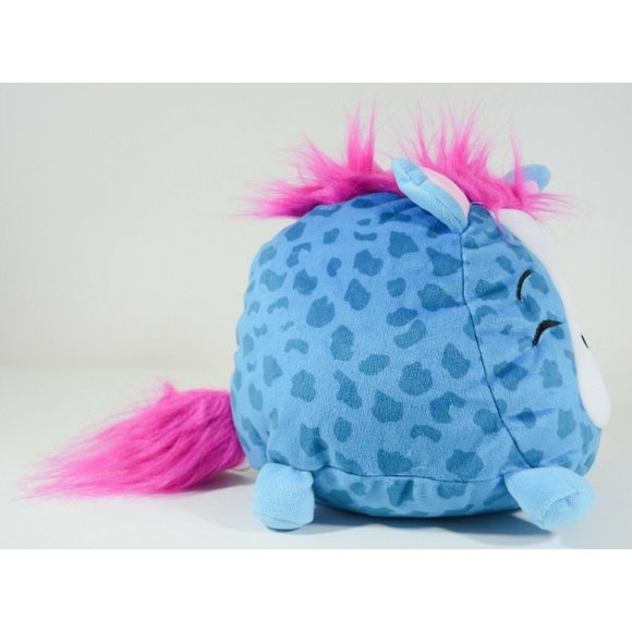 Pikmi Pops Pony Horse 10" Plush  Blue Pink Moose Squishable Stuffed Animal Spots - Picture 3 of 7
